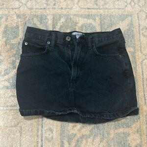 AGOLDE black Jean skirt